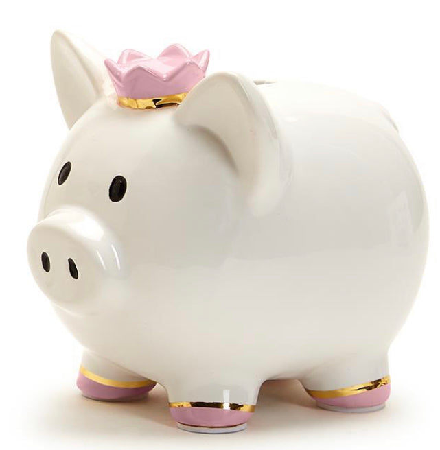 Piggy Bank with Crown