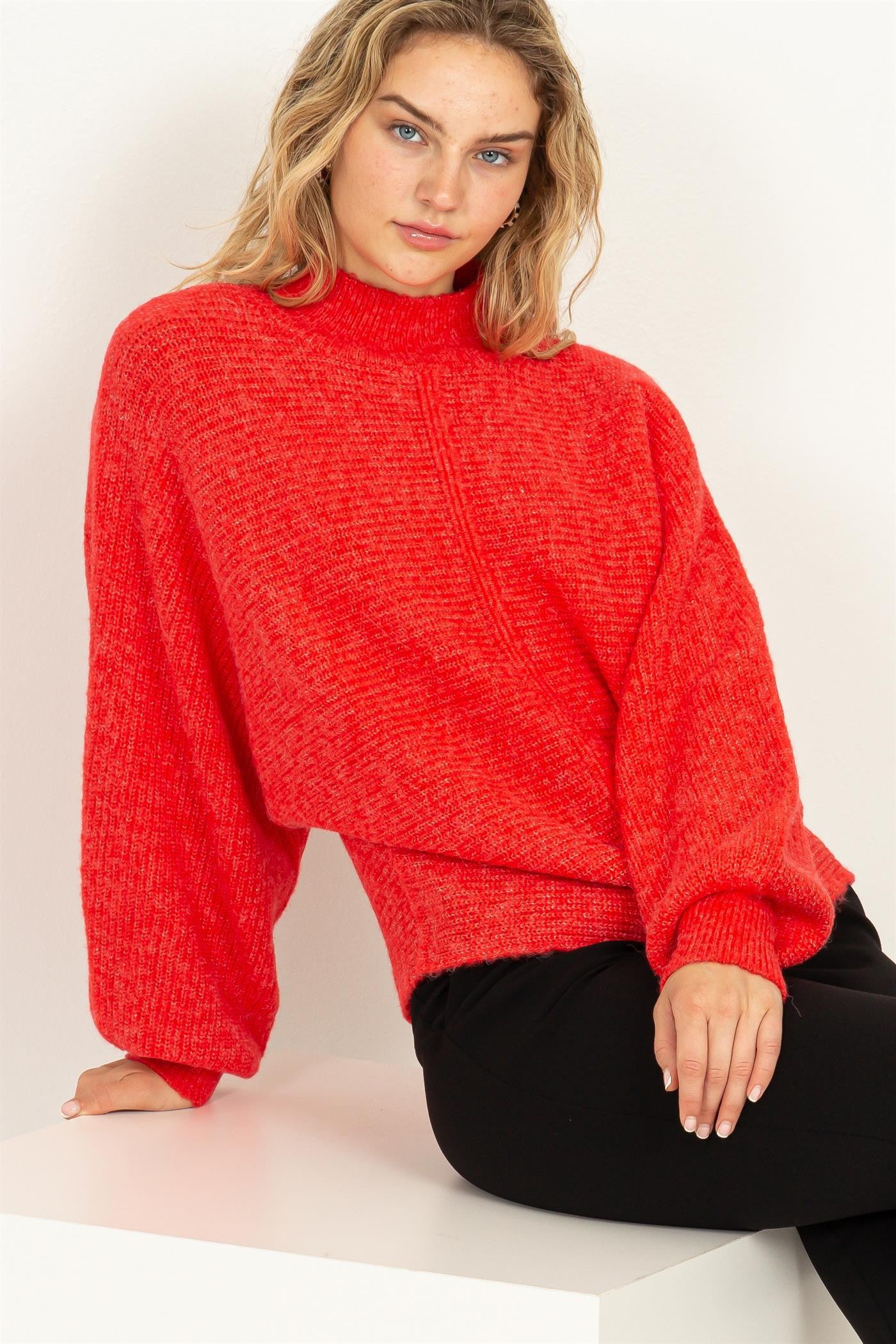 Balloon Sleeve Sweater