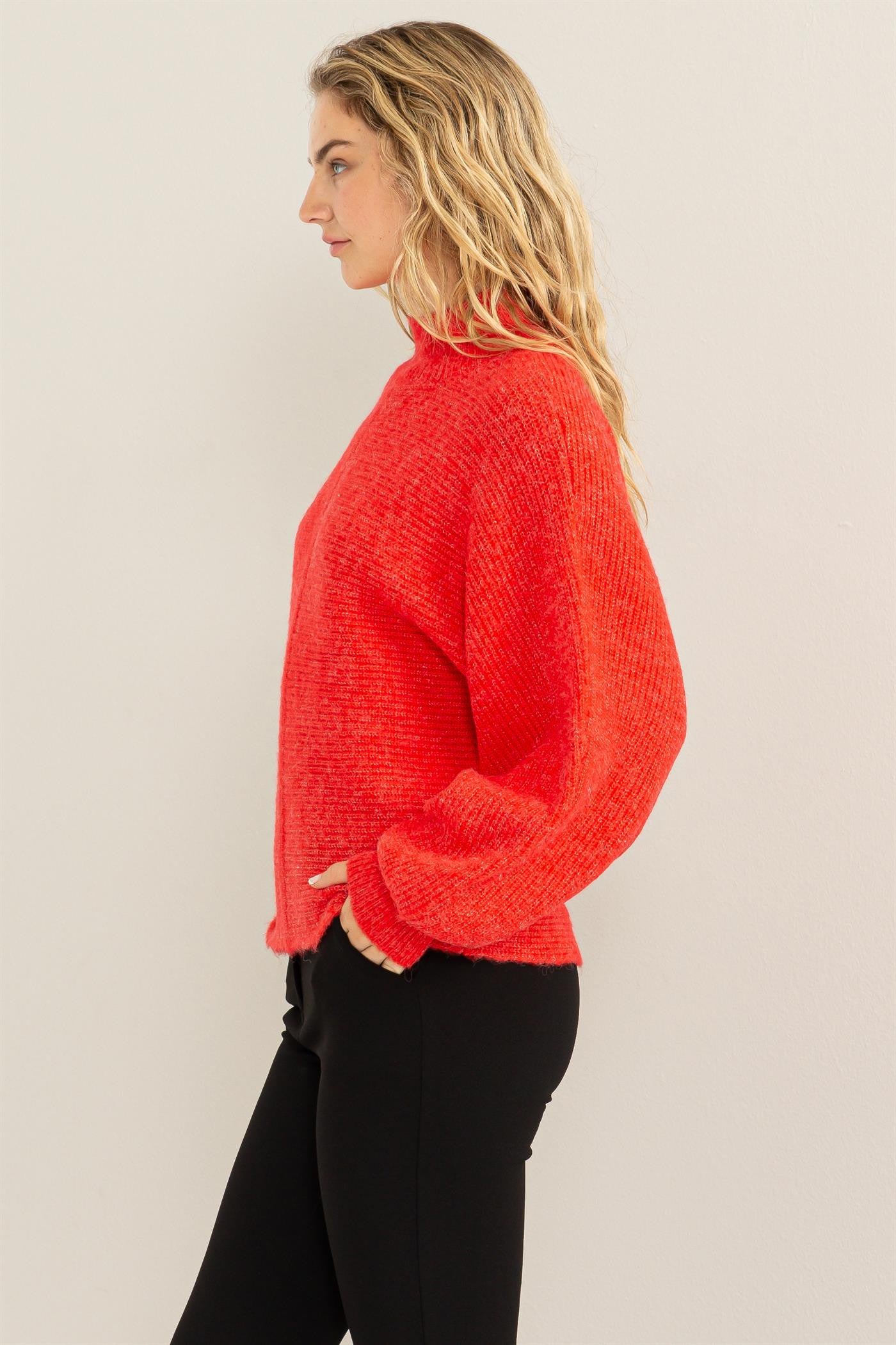 Balloon Sleeve Sweater