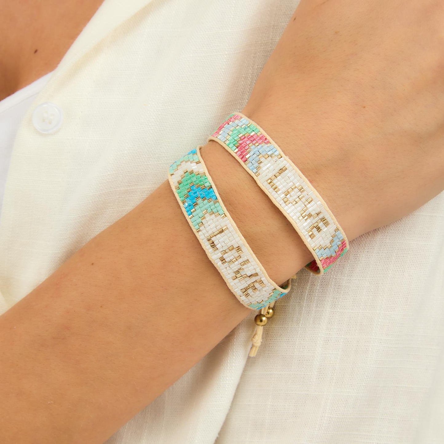 Hand Beaded Love Bracelet