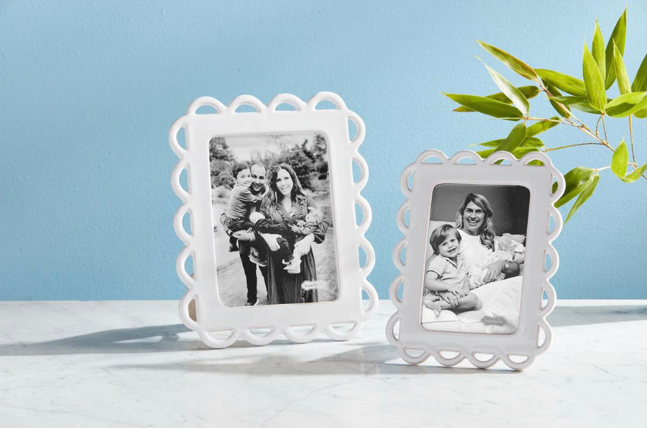 Large Ceramic Scallop Frame