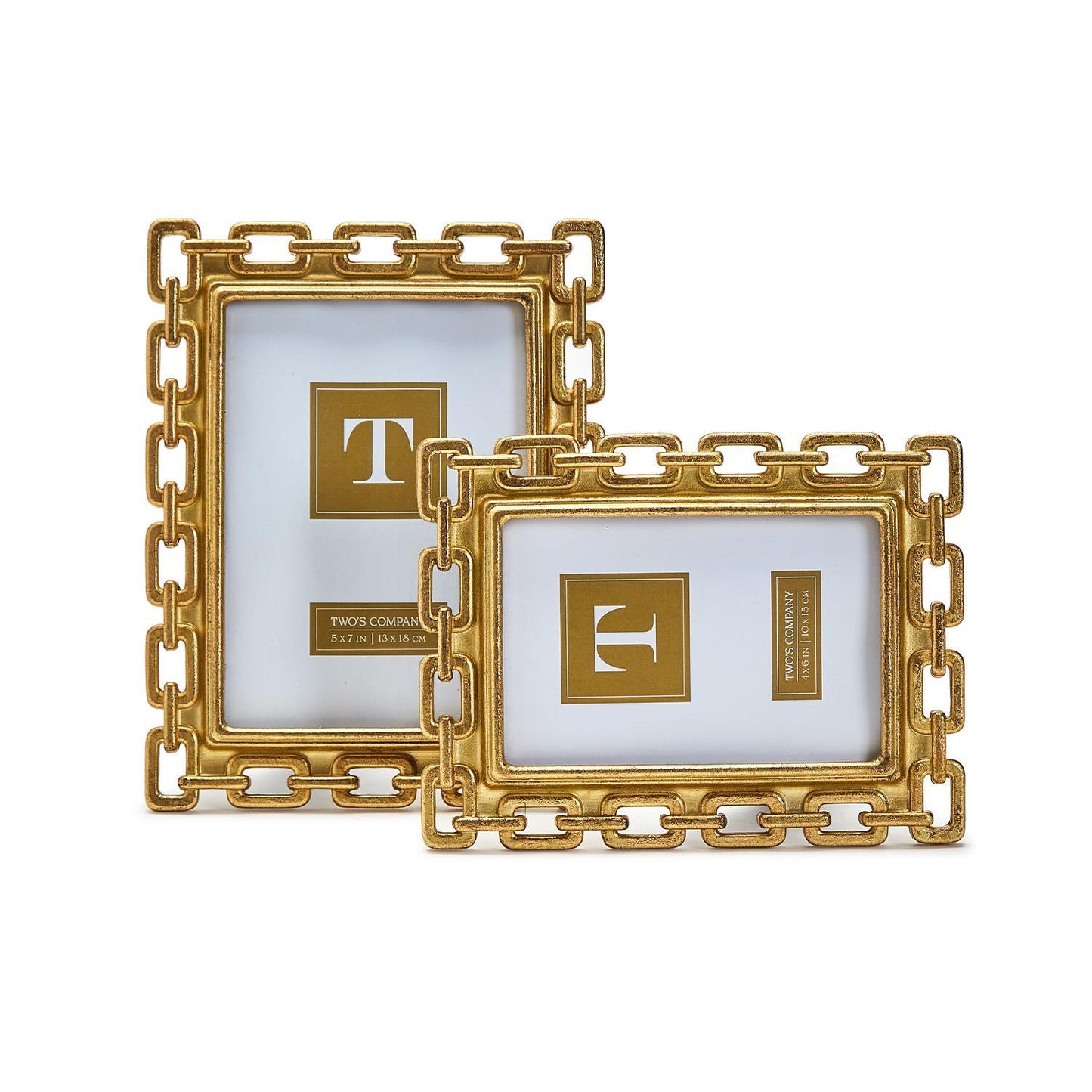 5x7 Gold Chain Frame