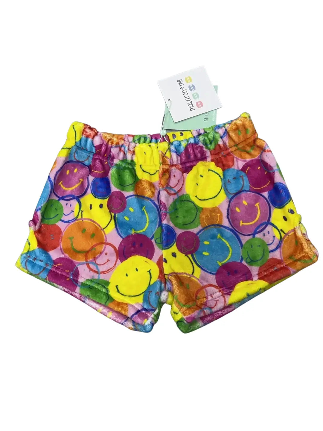 Neon Smiles Plush Shorts