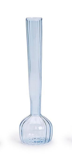 Swirl Hand Blown Glass Bud Vase