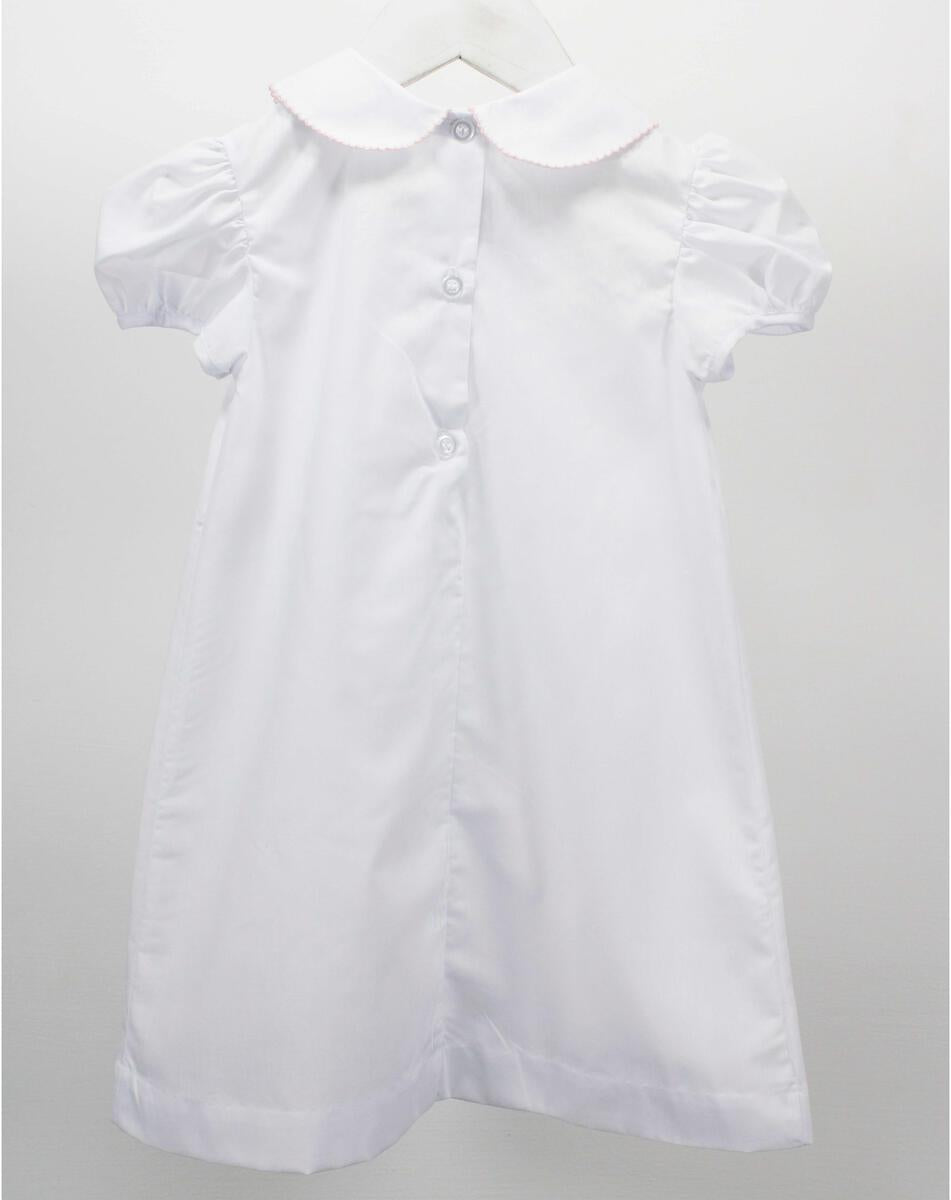 White & Pink Flowers Amelia Dress