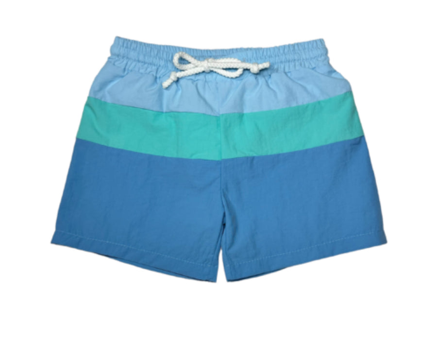 Blue & Mint Swim Trunks