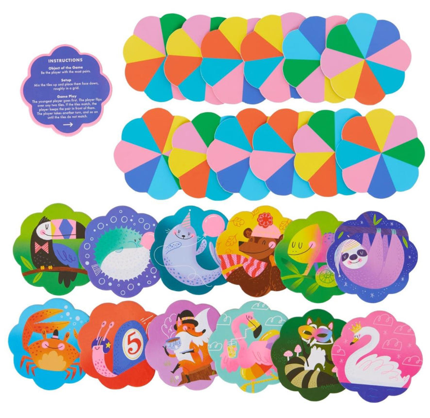 Snazzy Animals Memory Match