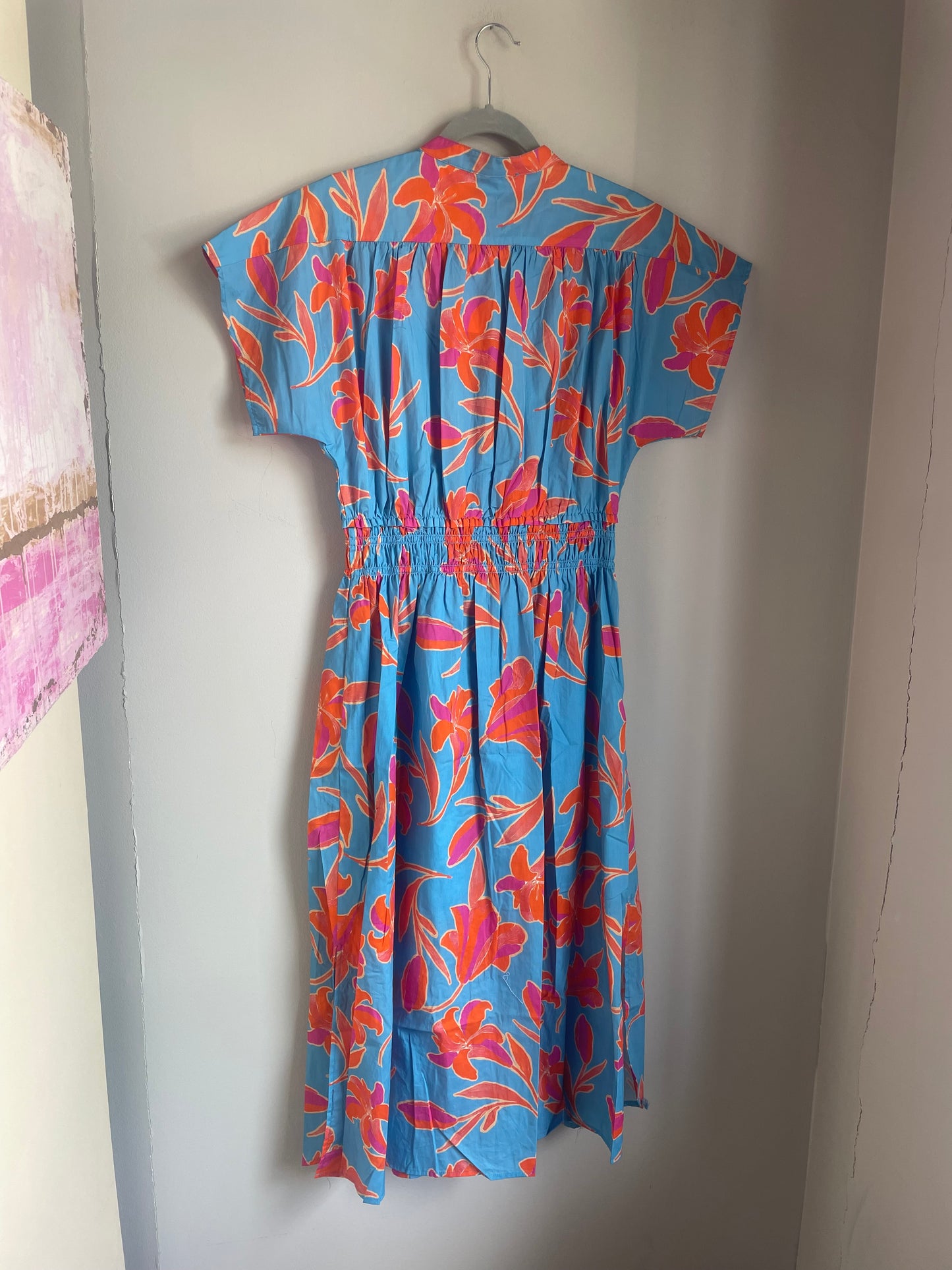 Smocked Waist Floral Maxi Dress