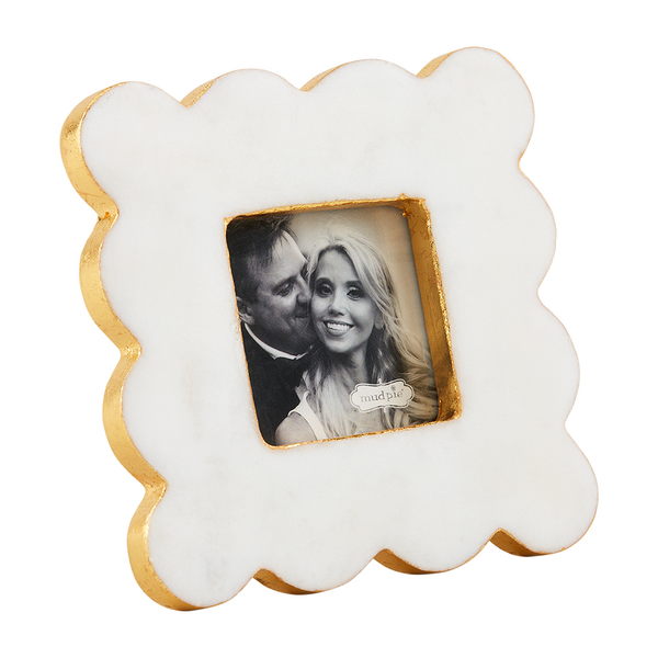 Rectangle Scallop Marble Frame