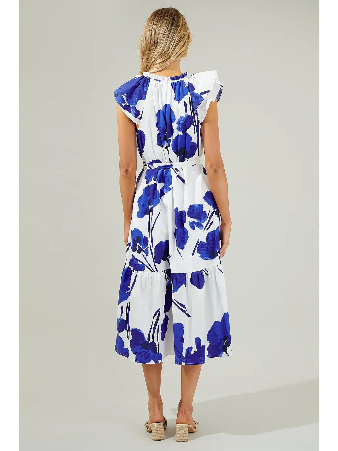 Neli Floral Button Midi