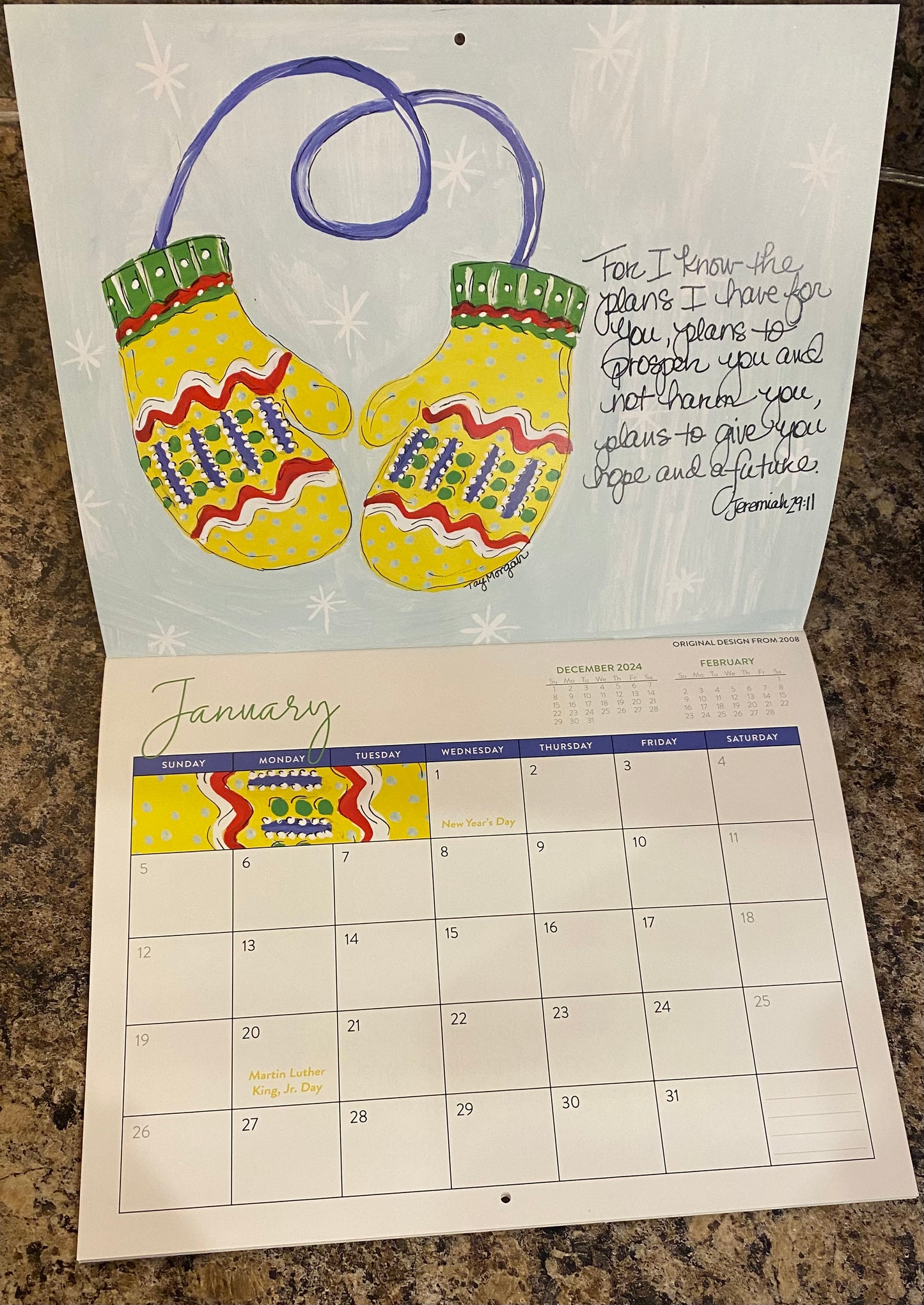 2025 Tay Morgan Wall Calendar