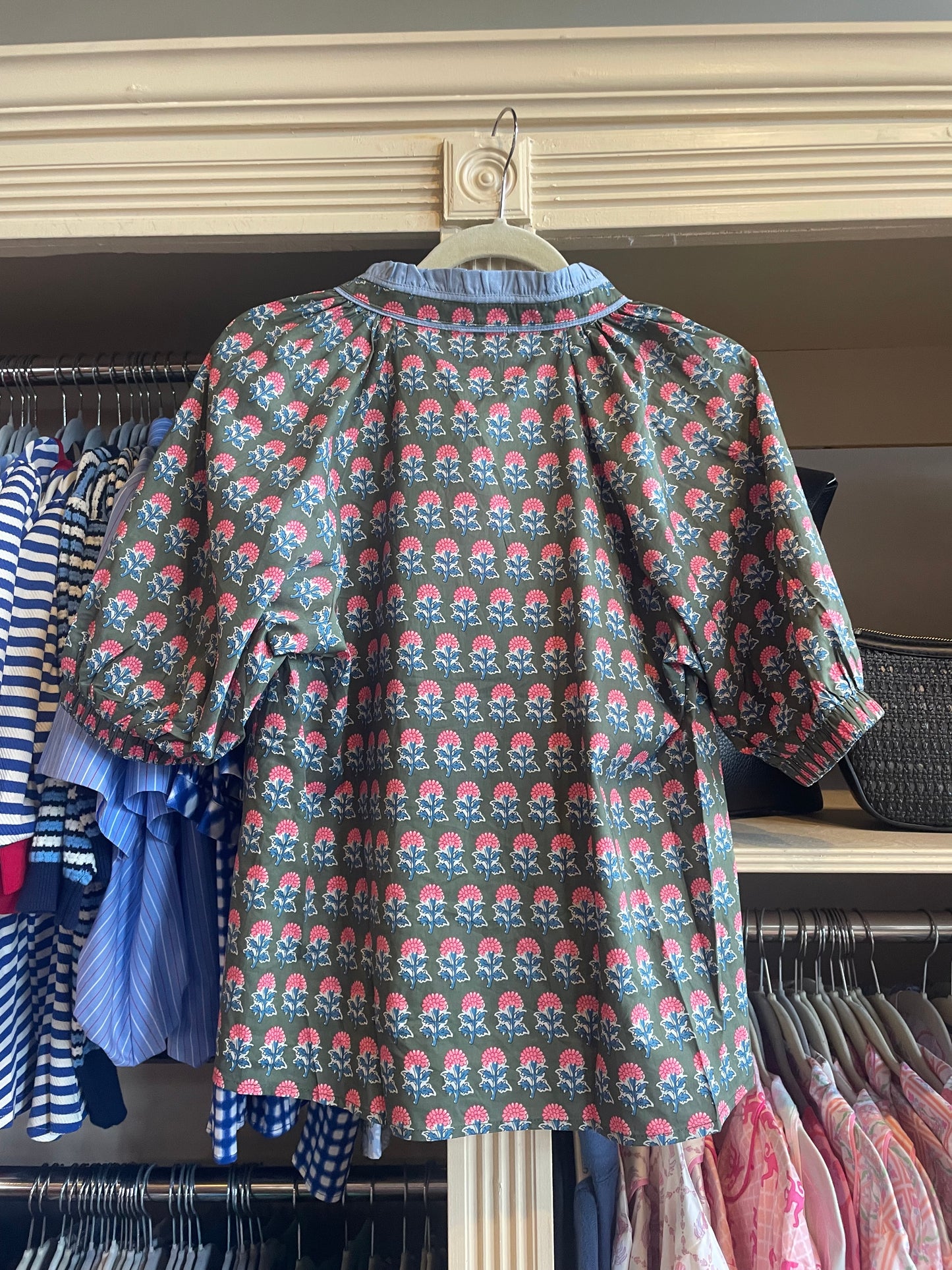 Puff Sleeve Flower Top