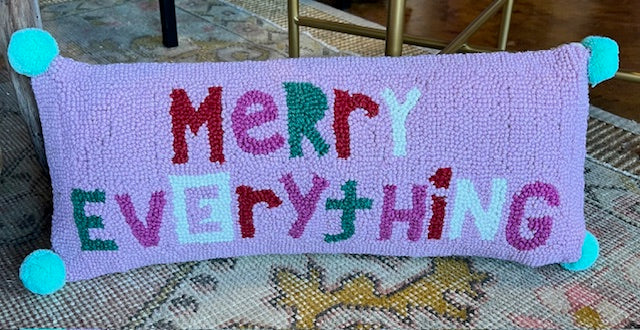 Merry Everything Hook Pillow