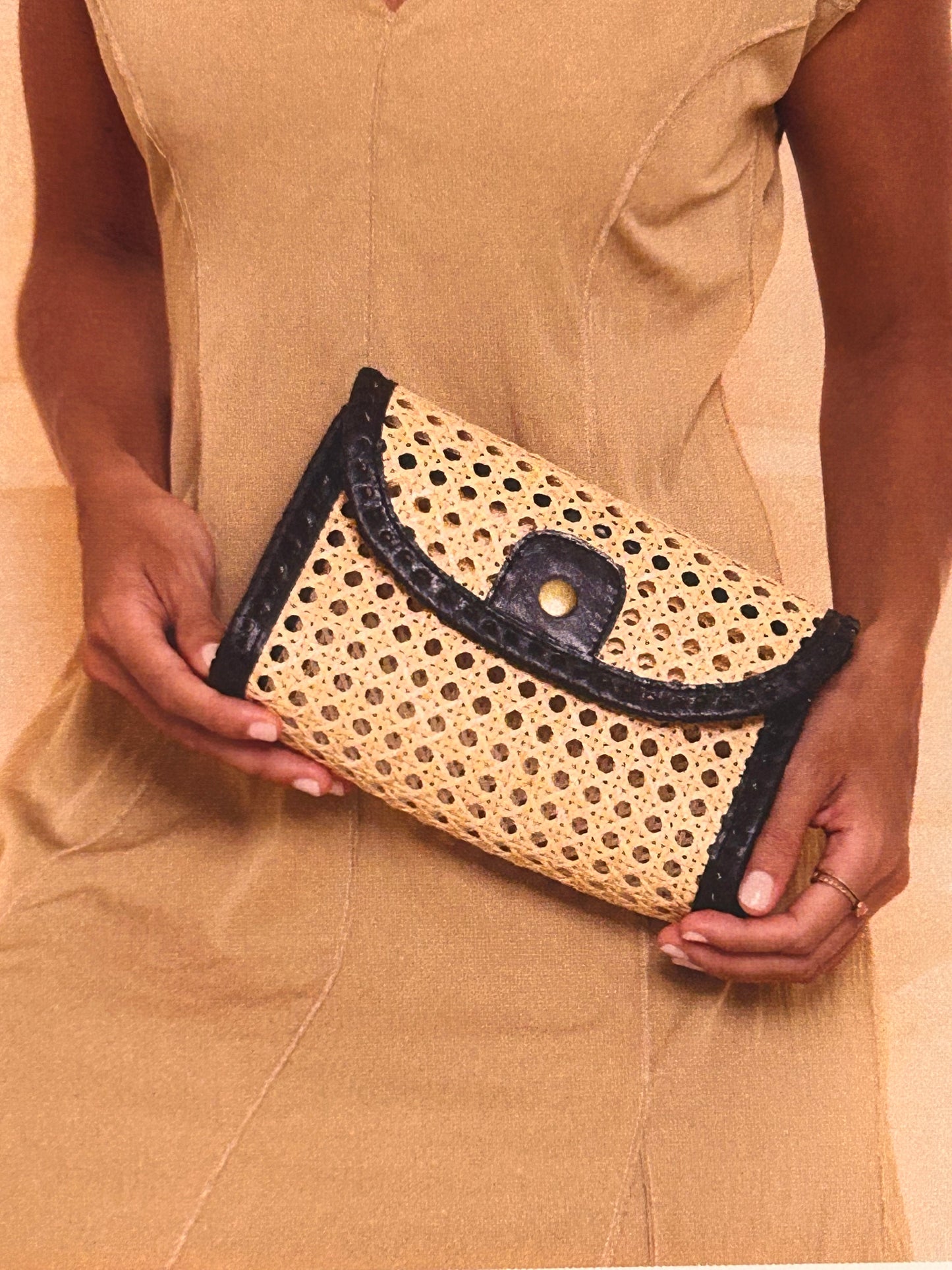 Rattan Cane Weaver Clutch