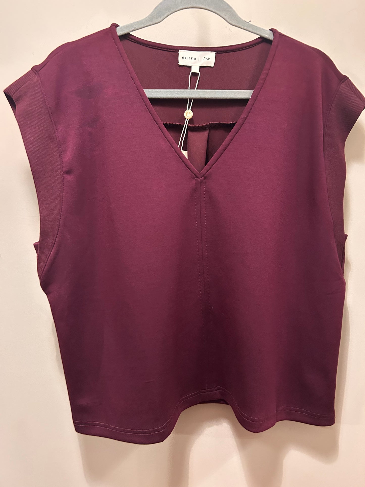 Burgundy Cap Sleeve Top