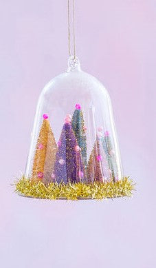 wacky woods glass dome orn