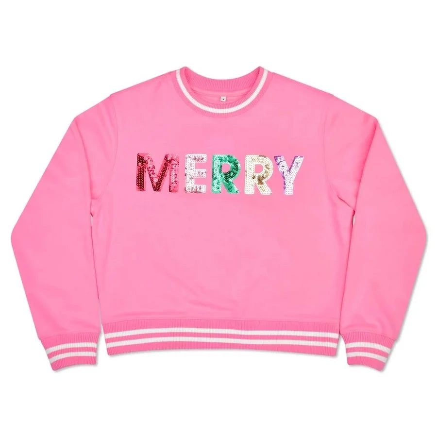 Merry Sequin Sweatshirt