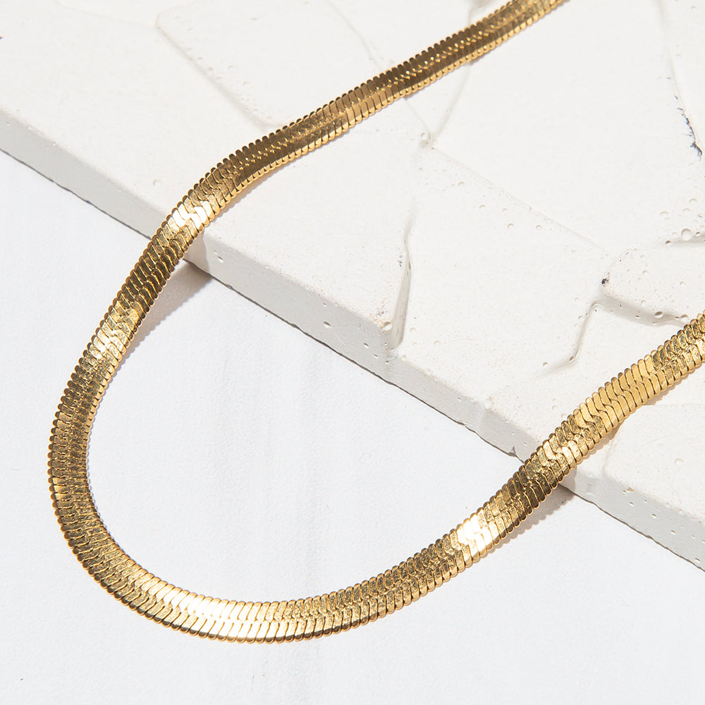 Chain Necklace 16" Herringbone