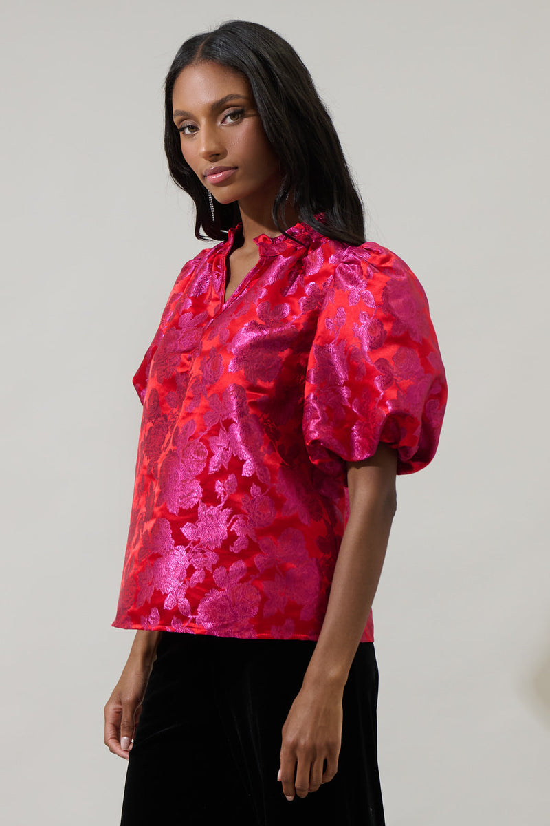 Duson Floral Top