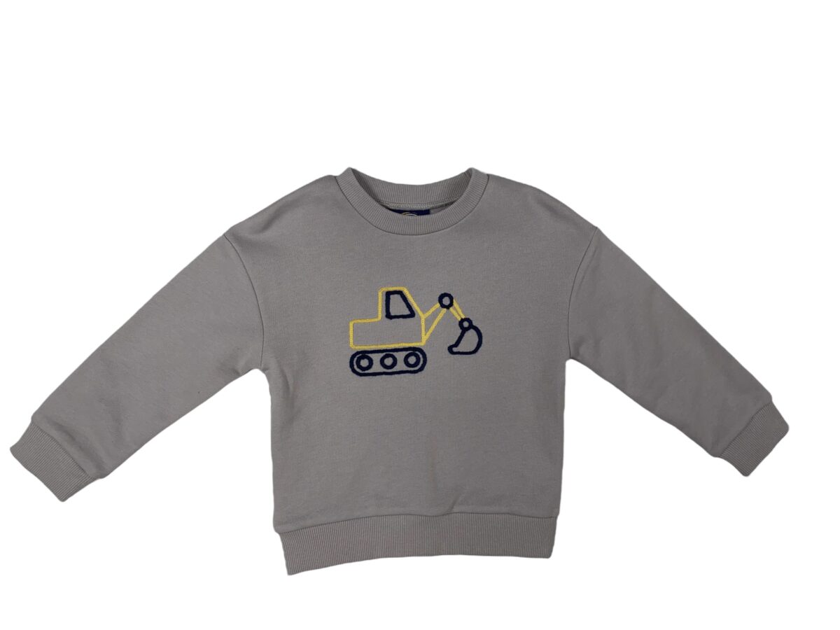 Excavator Embroidery Sweatshirt