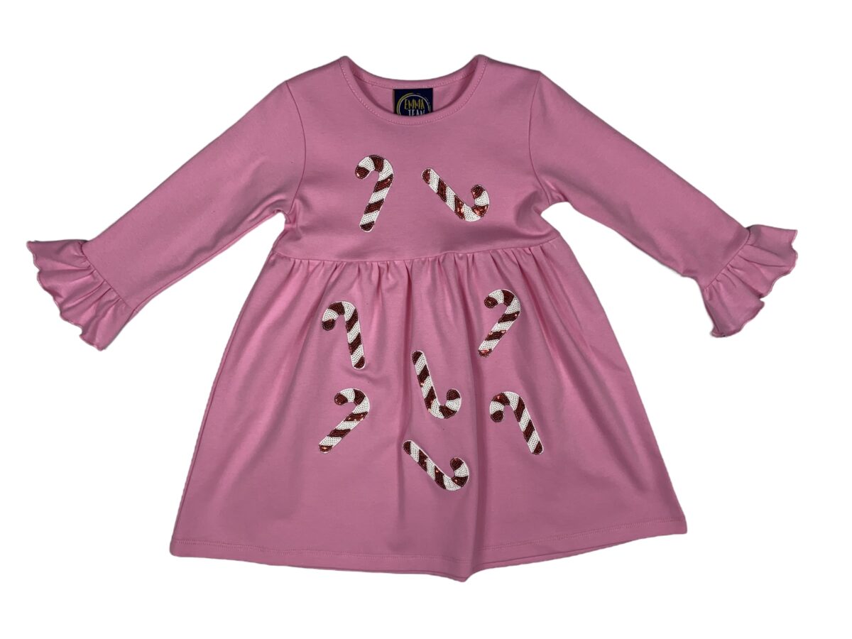 Candy Cane Applique Dress