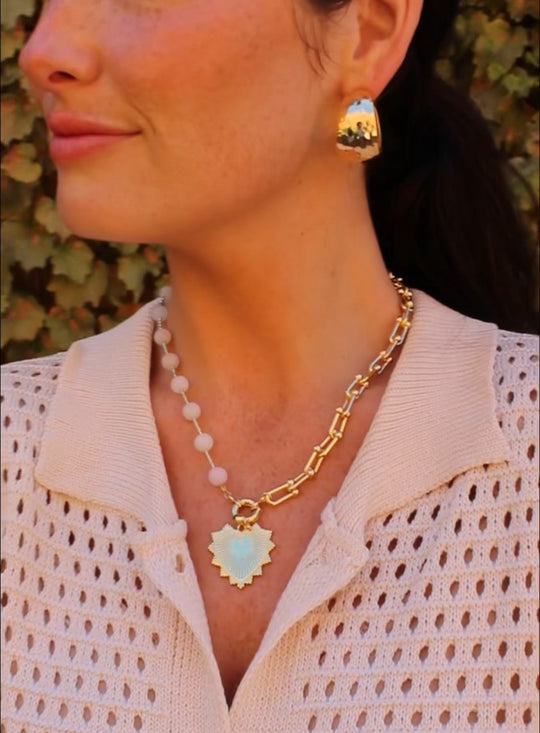 Intricate Heart Charm Necklace