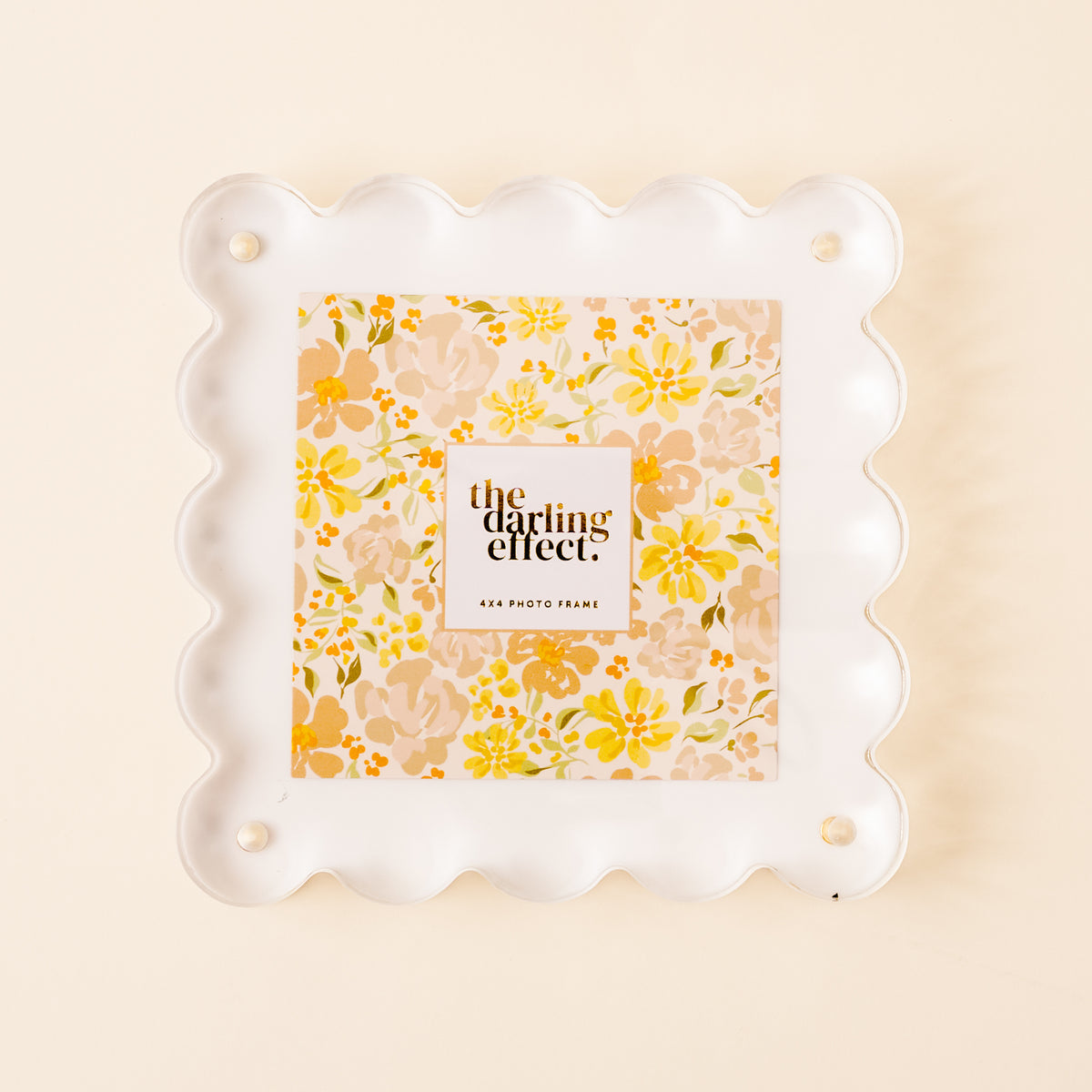 Scalloped Acrylic Frame - Square