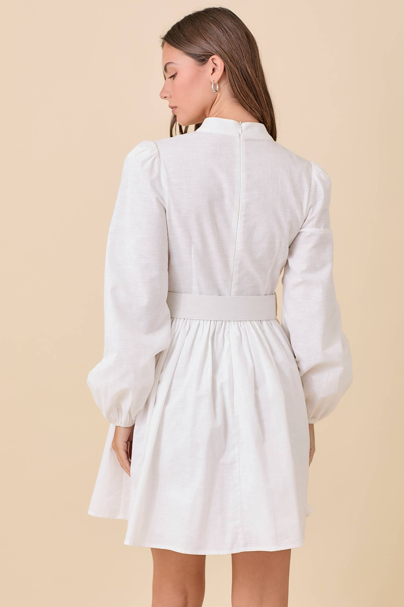 Mock Neck W/ Front Button