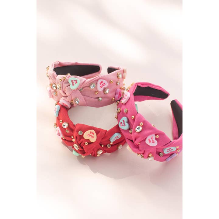Bling Conversation Hearts Headband