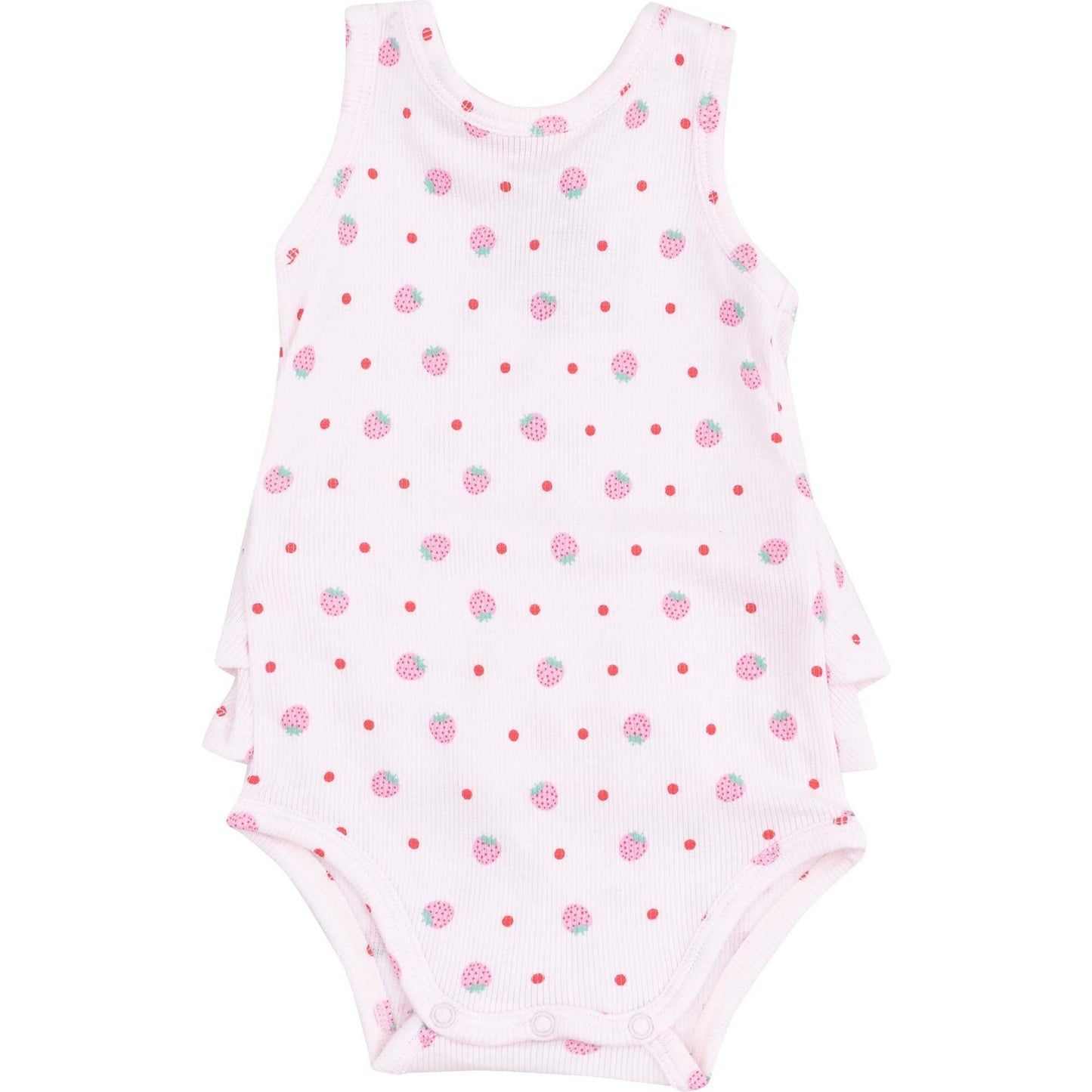 Strawberry Ruffle Tank Bubble