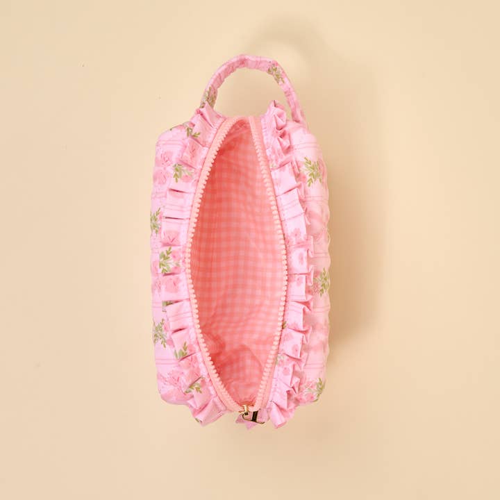 Essentials Quilted Cosmetic Pouch