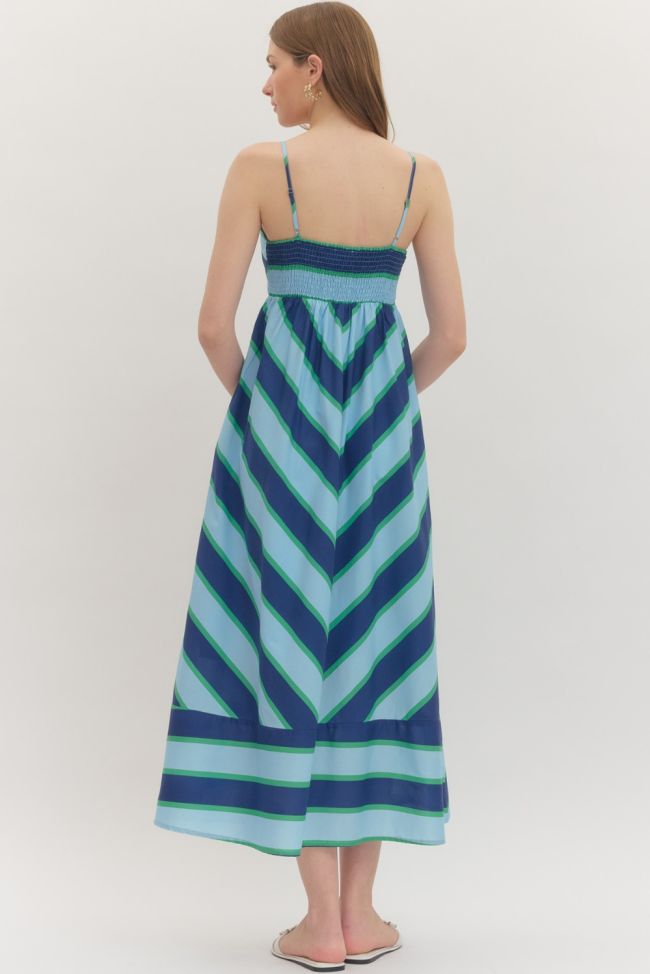 Striped Chevron Midi