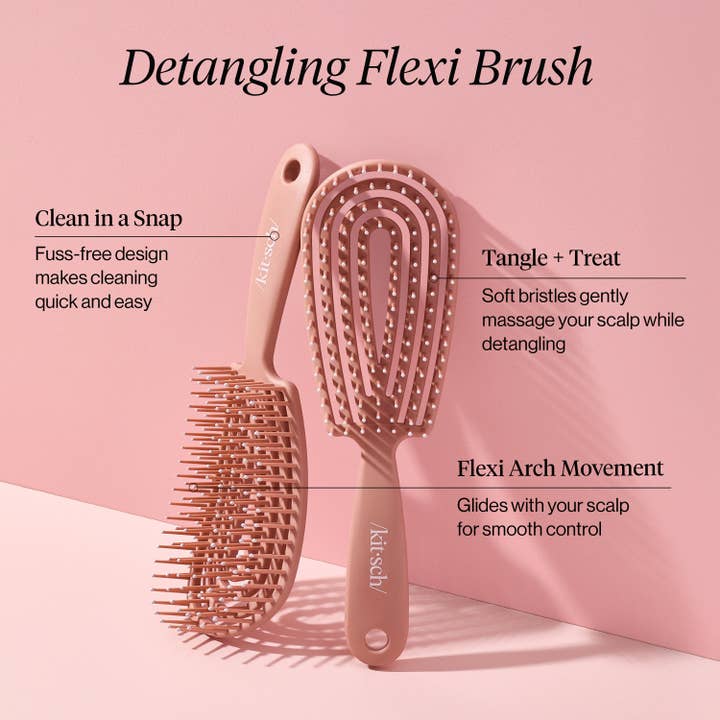 Detangling flexi brush
