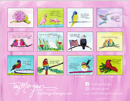 2026 Tay Morgan Wall Calendar