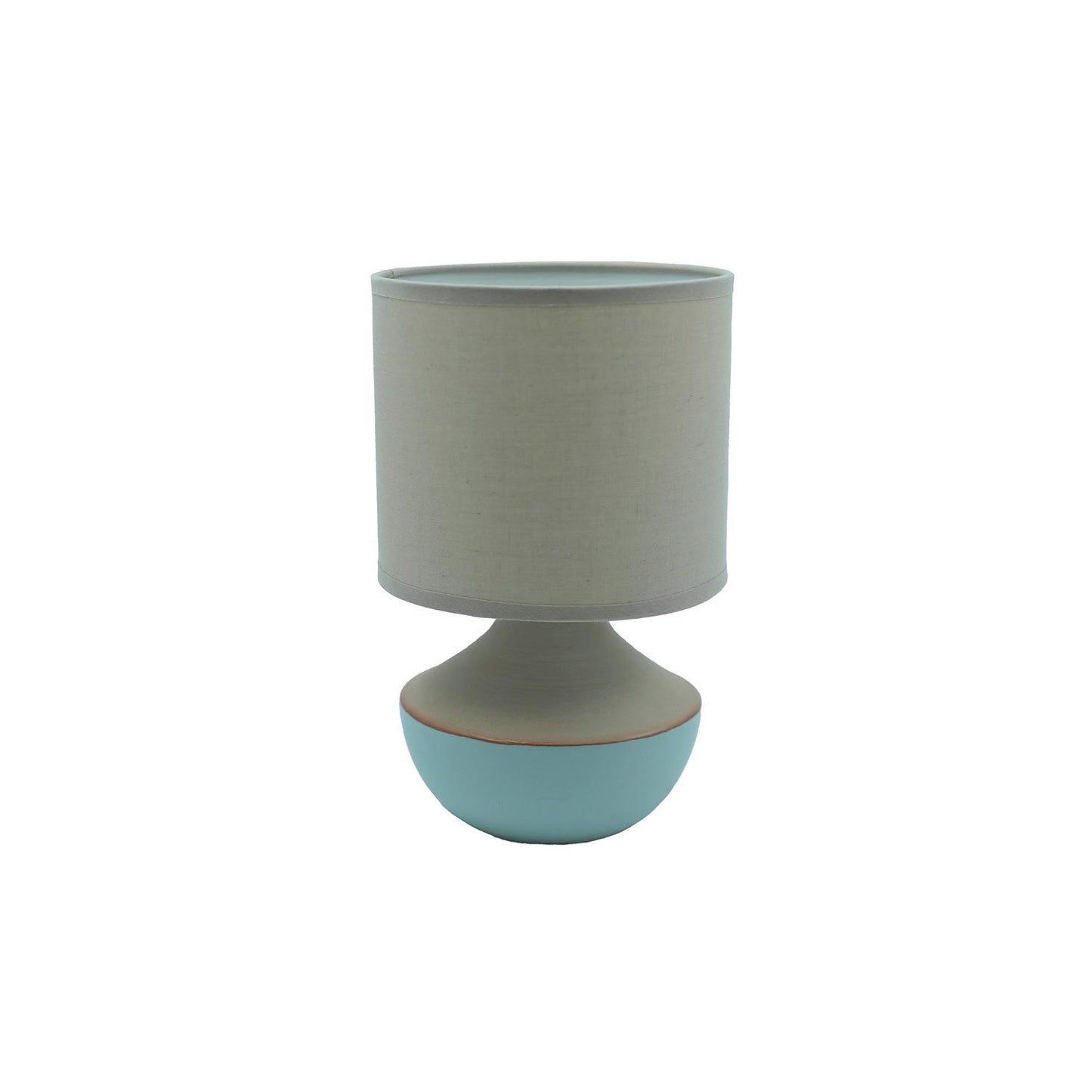 Stoneware Lamp w/ Linen Shade