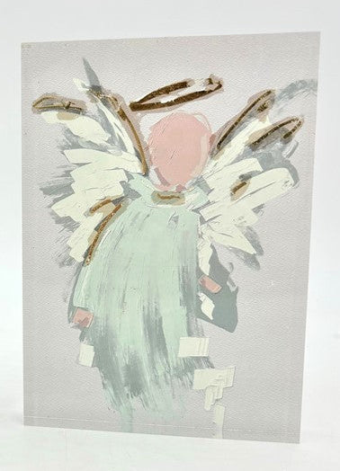 Angel w/Gold Acrylic Block
