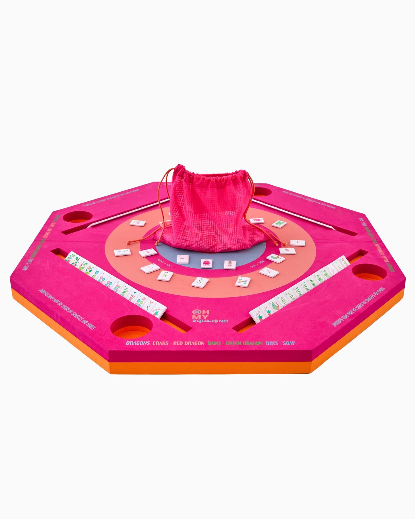 Pink Aqua Jong Pool Mat