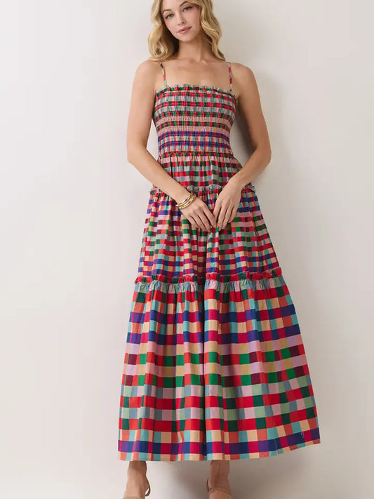 Multi colored maxi dress