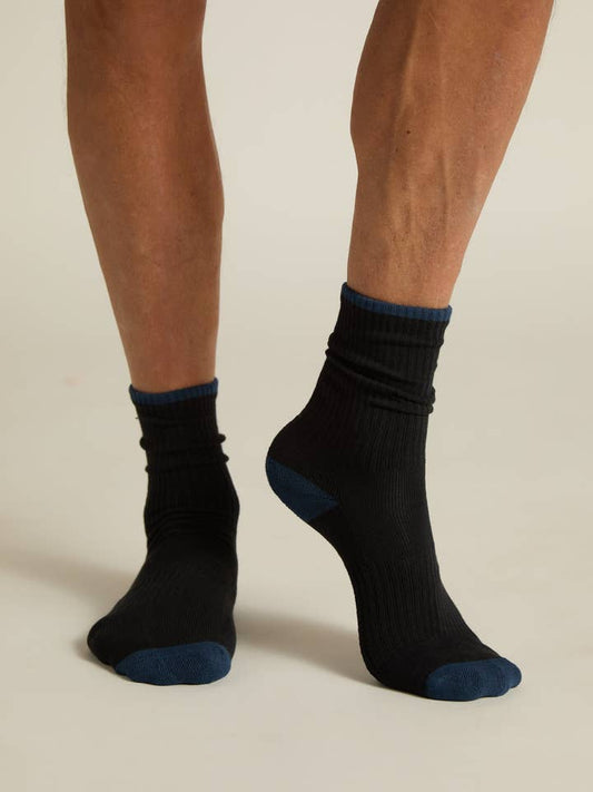 Men's Black/Midnight Crew Socks