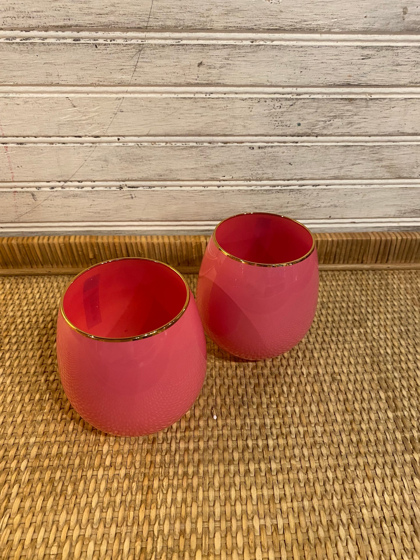Stemless wine glass