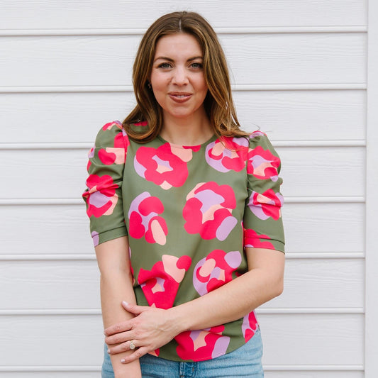 Tory spot on olive top