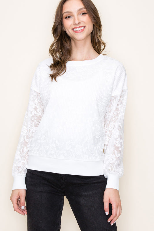 Lace Sweatshirt