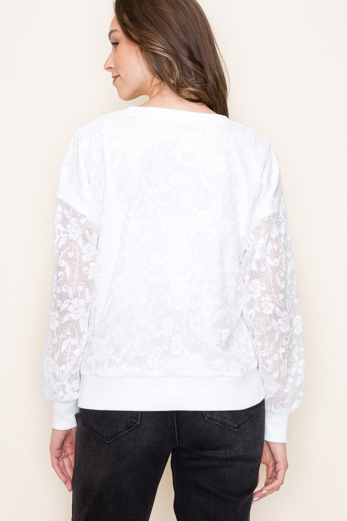 Lace Sweatshirt