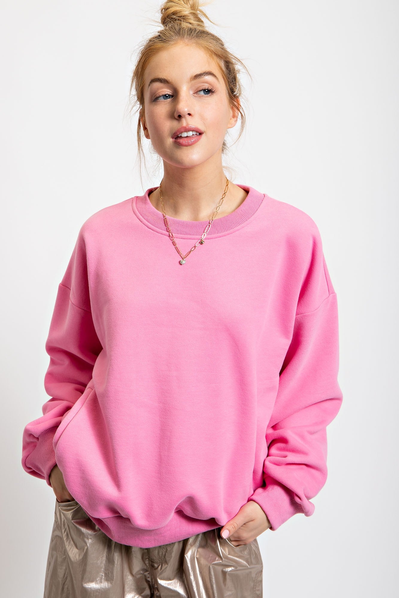 LS Terry Crew Neck Shirt