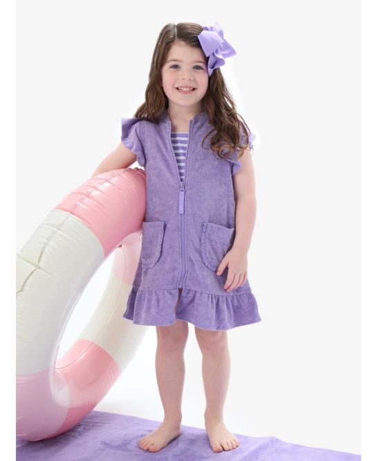 Wisteria Purple Terry Butterfly Coverup