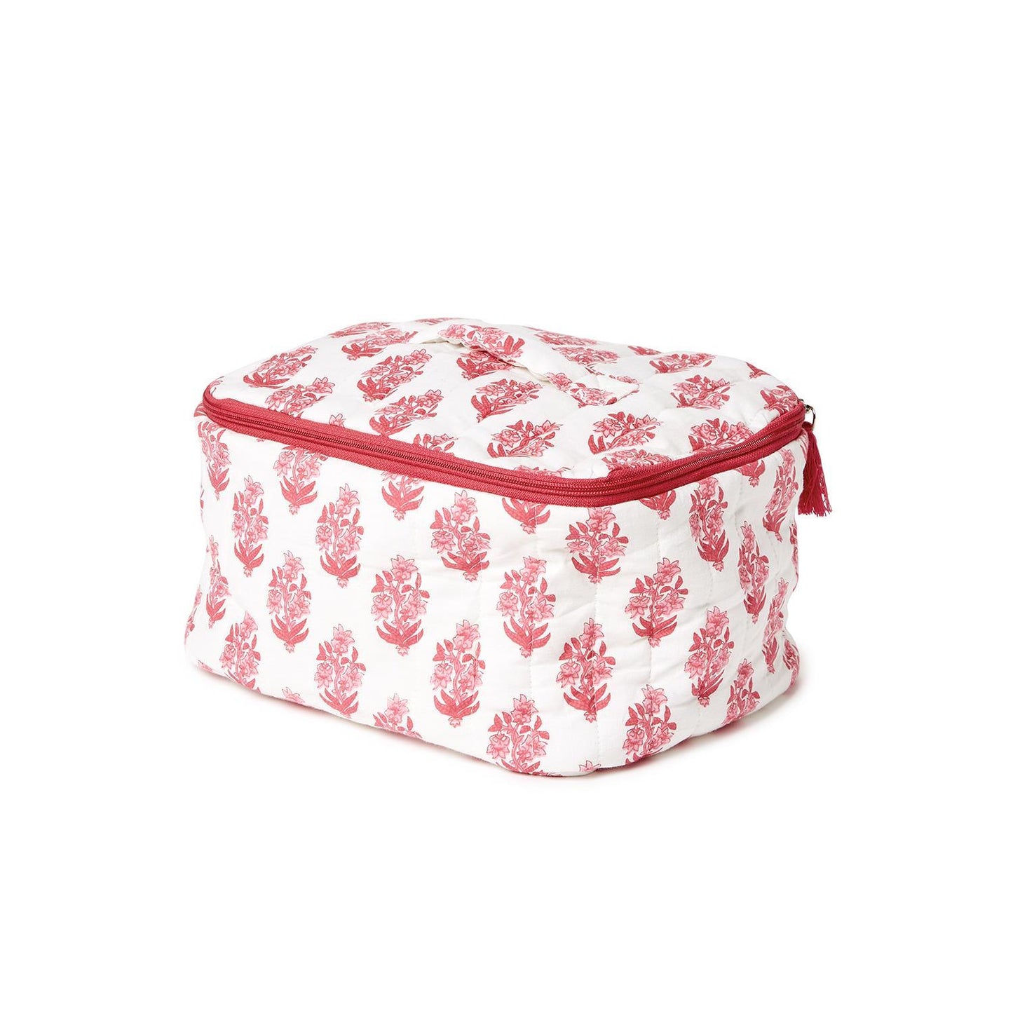 quilted cosmetic bag set