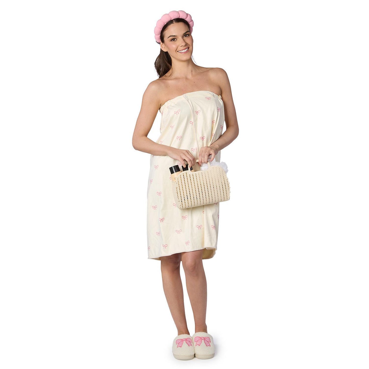 Bow Headband & Towel Wrap Set