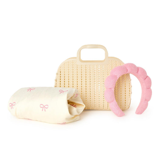 Bow Headband & Towel Wrap Set