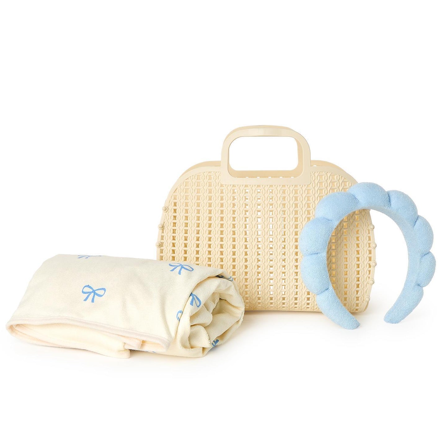 Bow Headband & Towel Wrap Set