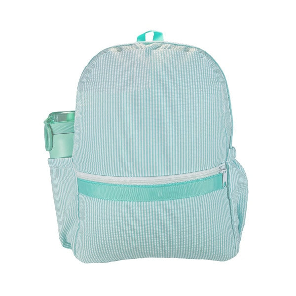 Seersucker Medium Backpack w/pockets